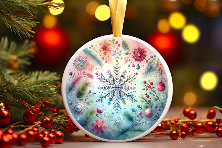 Round Christmass Ornament PNG