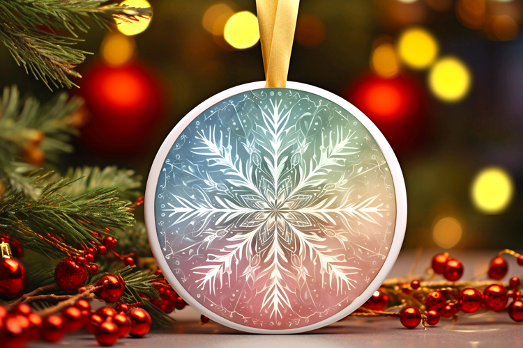 Round Christmass Ornament PNG