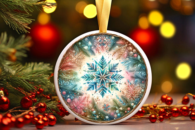 Round Christmass Ornament PNG
