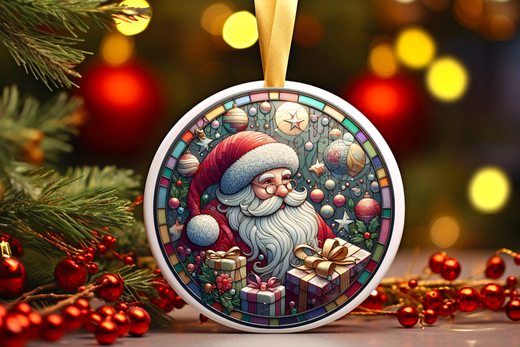 Round Christmass Ornament PNG