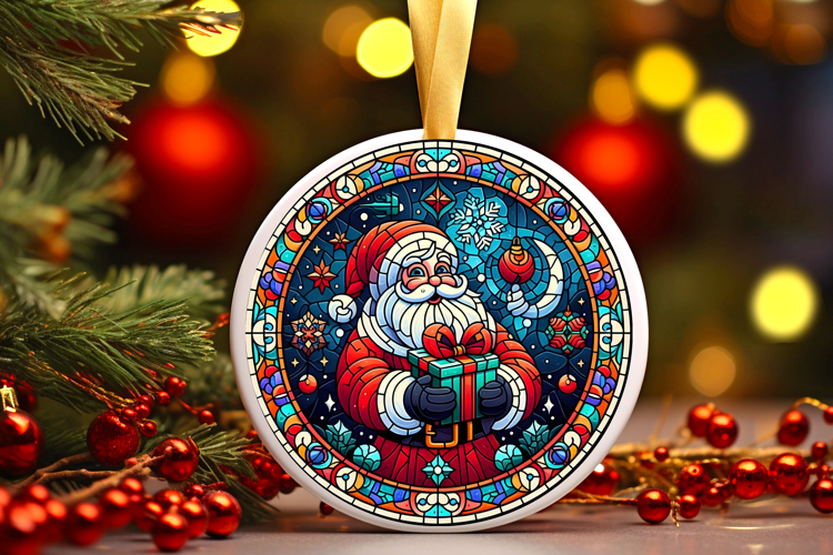 Round Christmass Ornament PNG