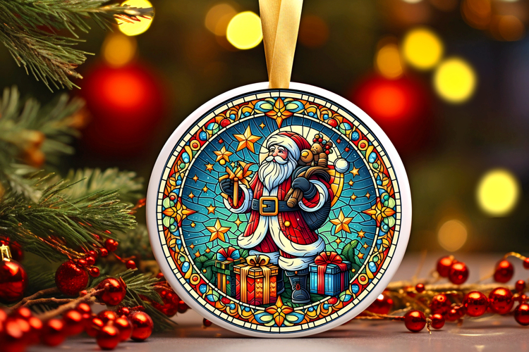Round Christmass Ornament PNG