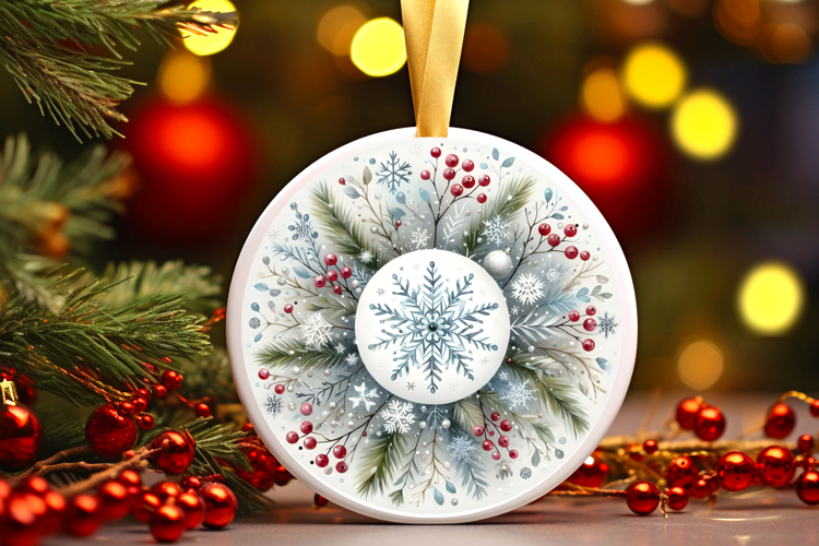 Round Christmass Ornament PNG