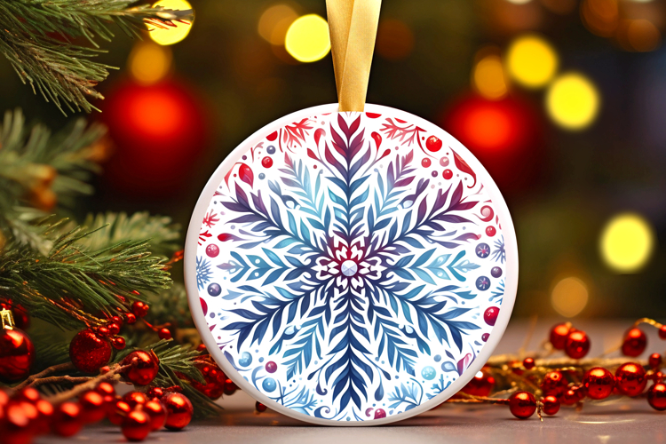 Round Christmass Ornament PNG