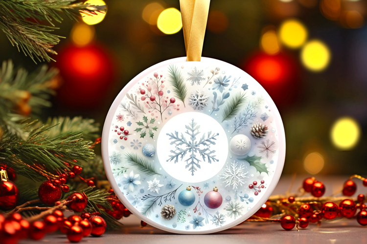 Round Christmass Ornament PNG