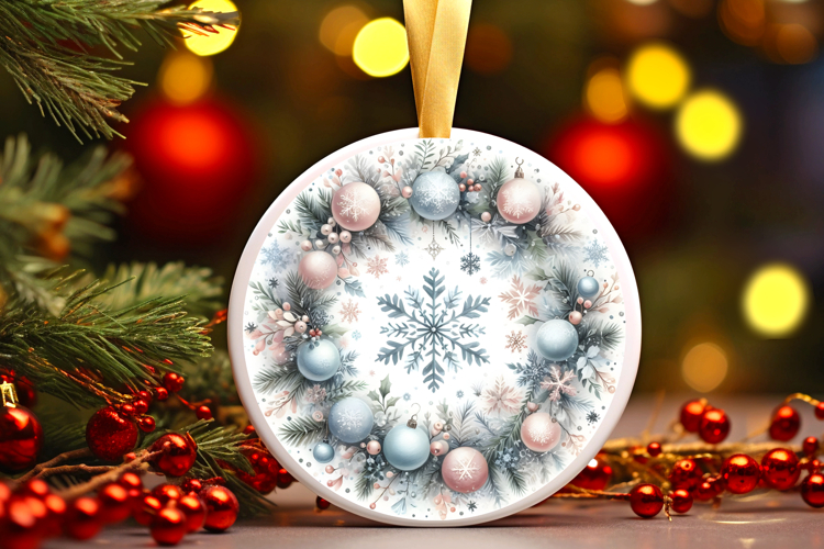 Round Christmass Ornament PNG