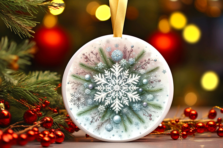 Round Christmass Ornament PNG