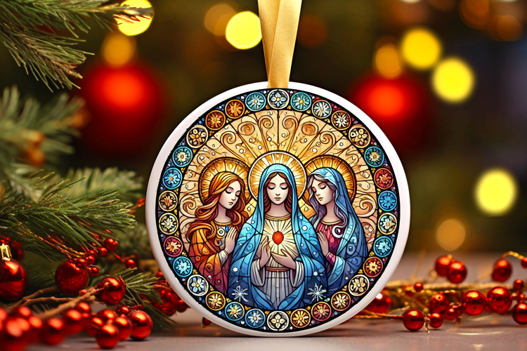 Round Christmass Ornament PNG