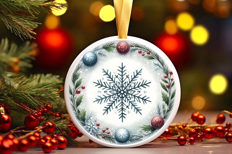 Round Christmass Ornament PNG