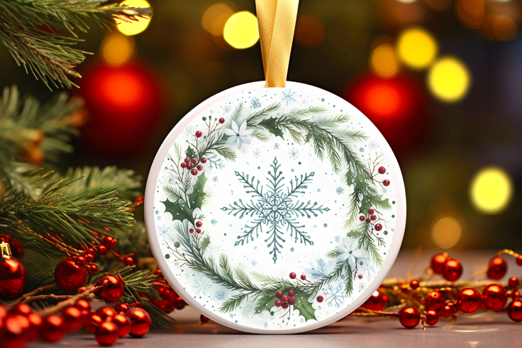 Round Christmass Ornament PNG