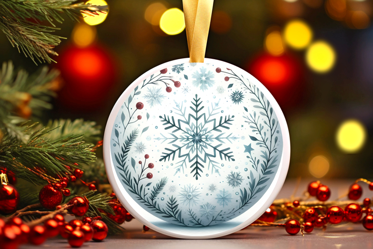 Round Christmass Ornament PNG