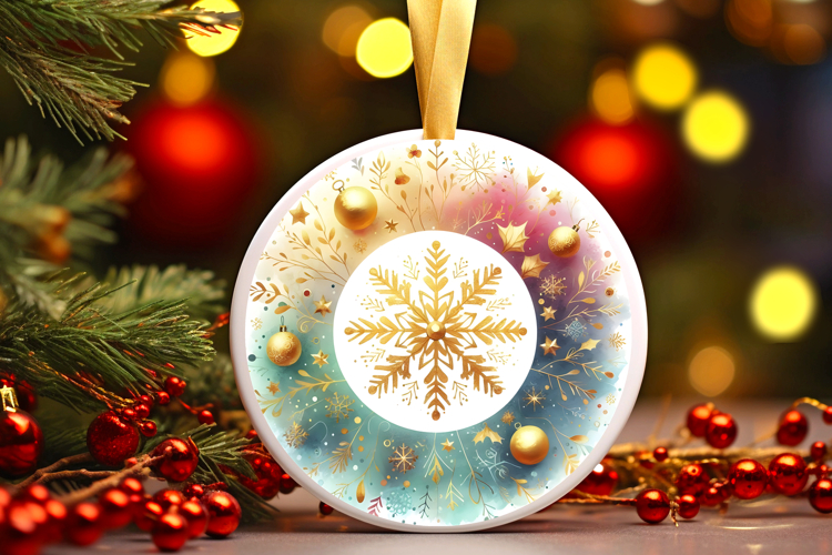 Round Christmass Ornament PNG