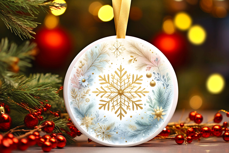Round Christmass Ornament PNG