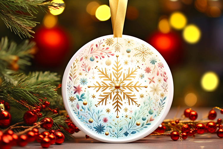 Round Christmass Ornament PNG