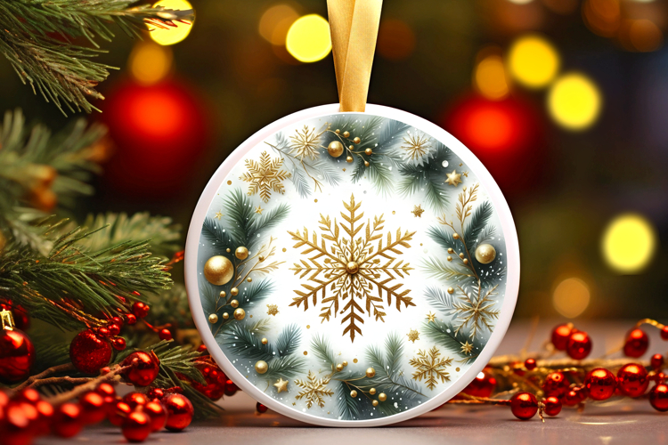 Round Christmass Ornament PNG