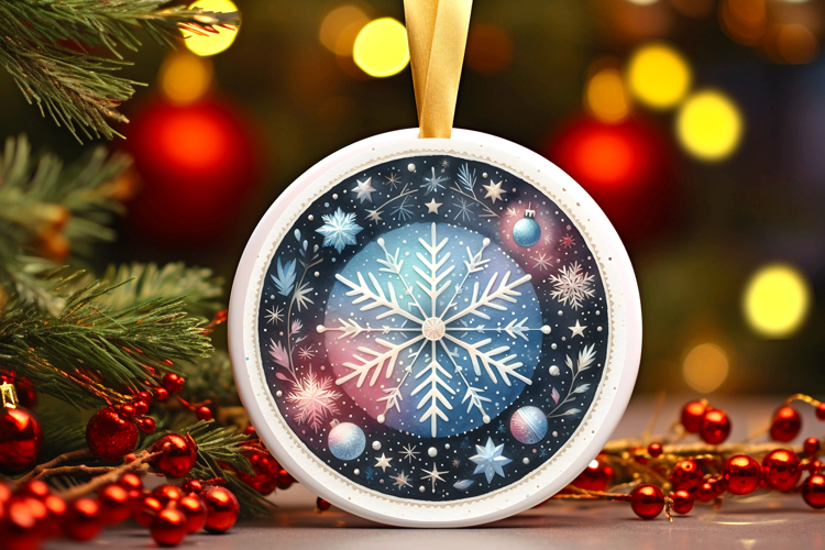 Round Christmass Ornament PNG