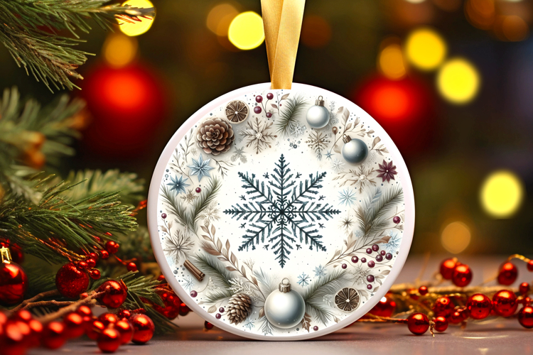 Round Christmass Ornament PNG