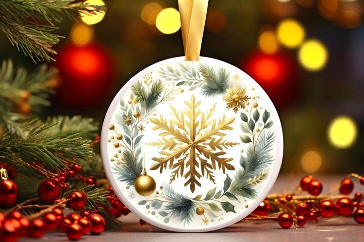 Round Christmass Ornament PNG