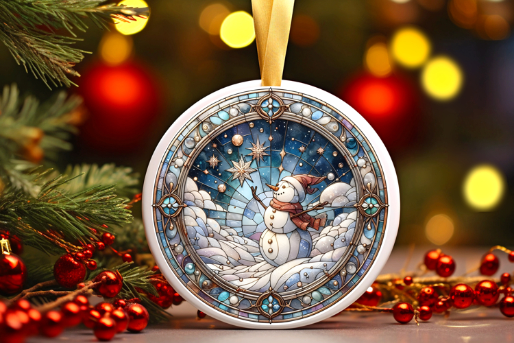 Round Christmass Ornament PNG