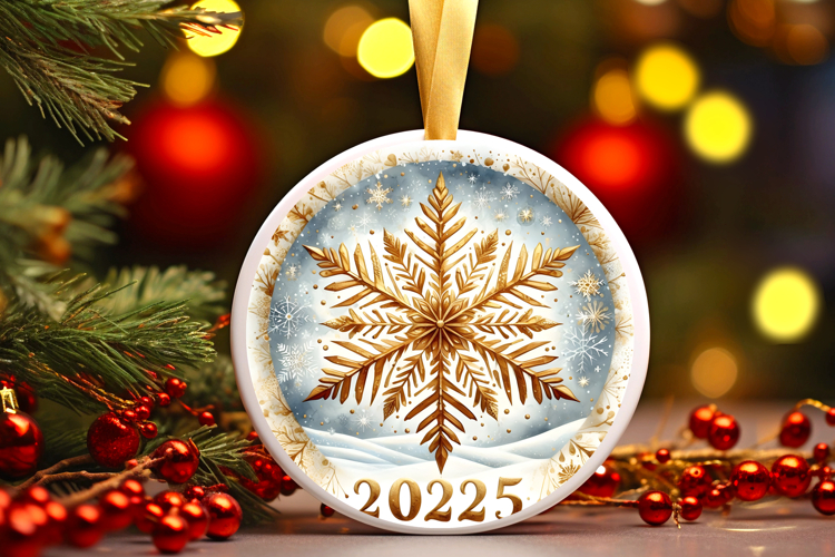 Round Christmass Ornament PNG
