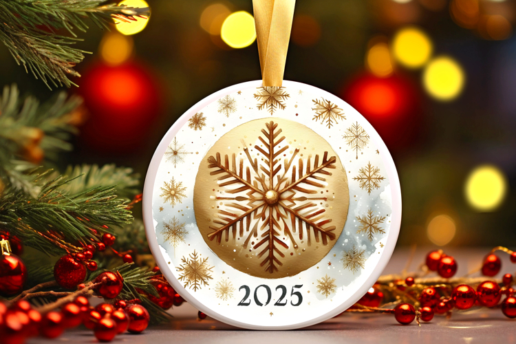 Round Christmass Ornament PNG