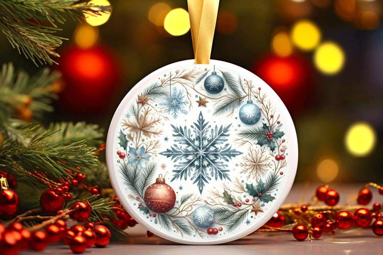 Round Christmass Ornament PNG