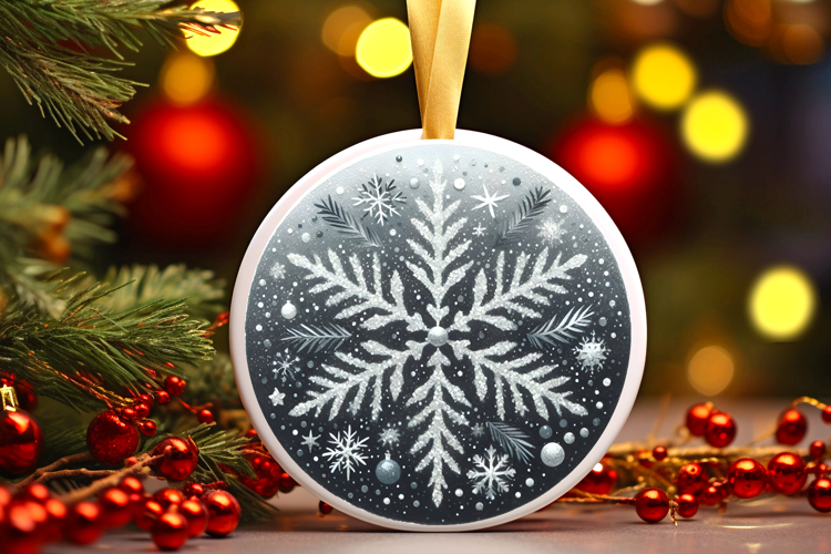 Round Christmass Ornament PNG
