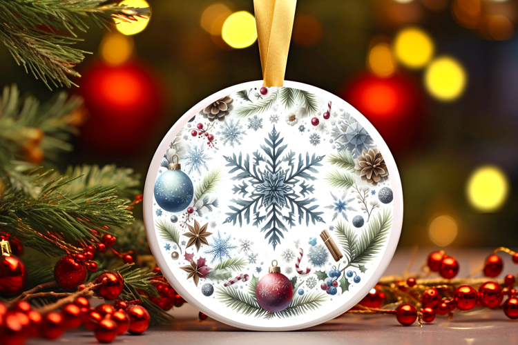 Round Christmass Ornament PNG