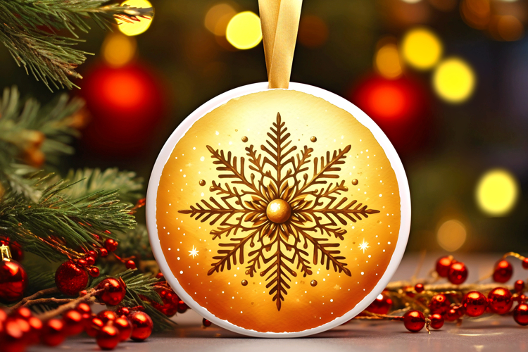 Round Christmass Ornament PNG