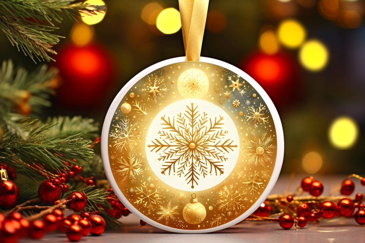 Round Christmass Ornament PNG