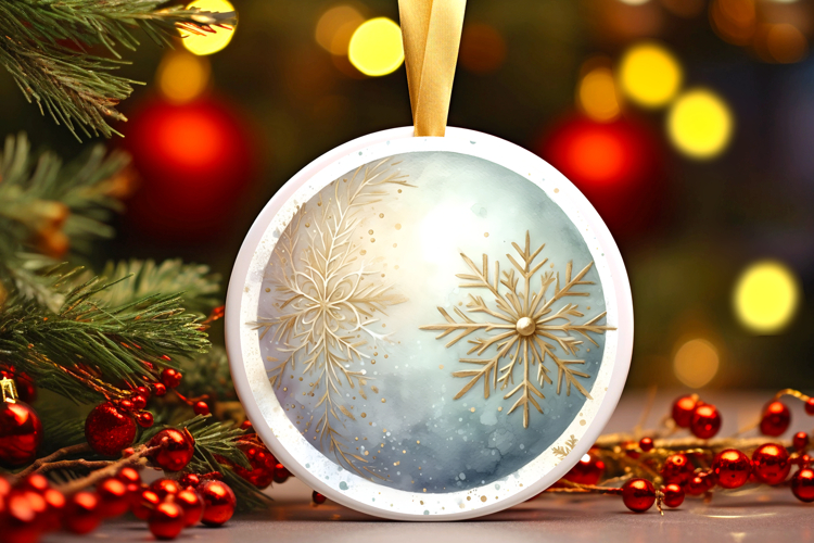 Round Christmass Ornament PNG