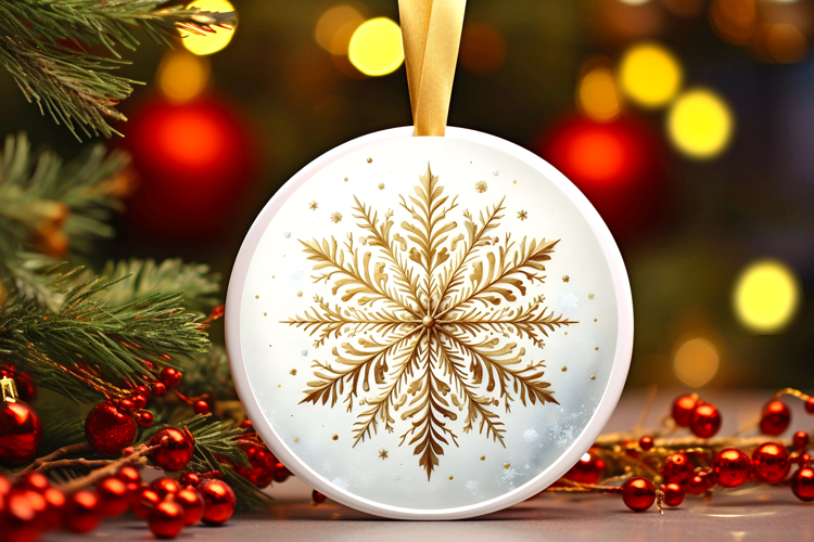 Round Christmass Ornament PNG