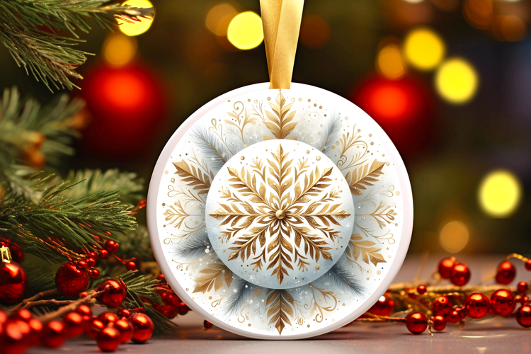 Round Christmass Ornament PNG