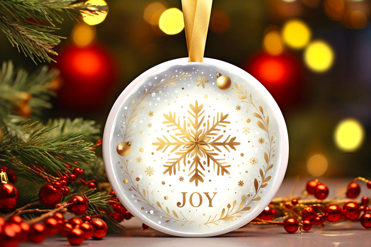 Round Christmass Ornament PNG