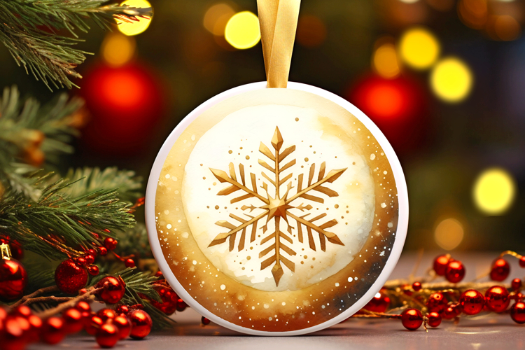 Round Christmass Ornament PNG