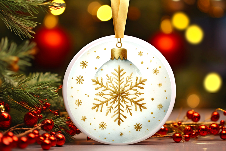 Round Christmass Ornament PNG