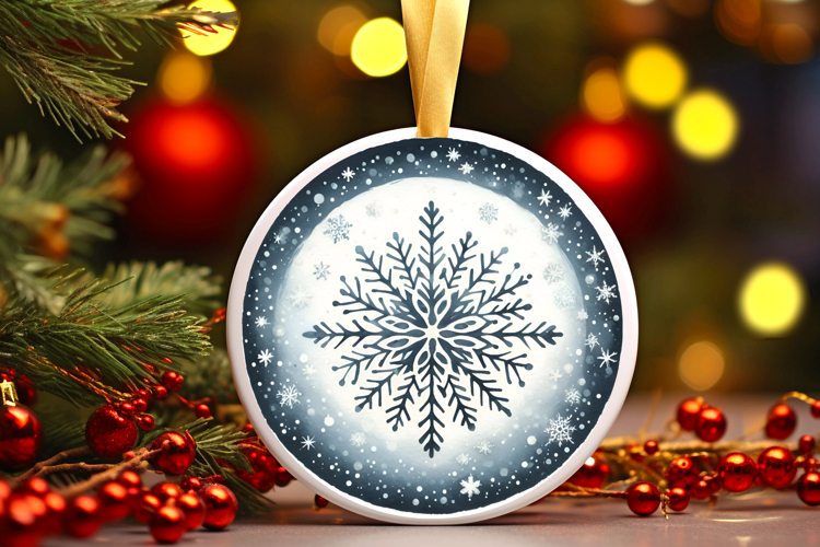 Round Christmass Ornament PNG