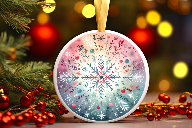 Round Christmass Ornament PNG