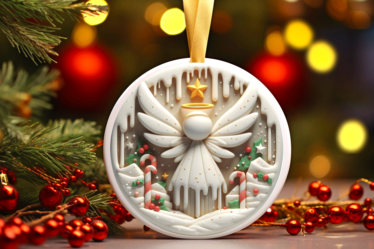 Round Christmass Ornament PNG