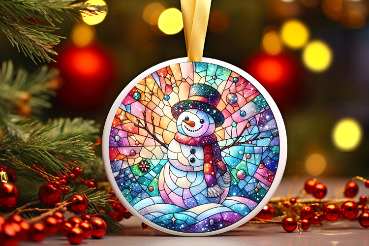 Round Christmass Ornament PNG