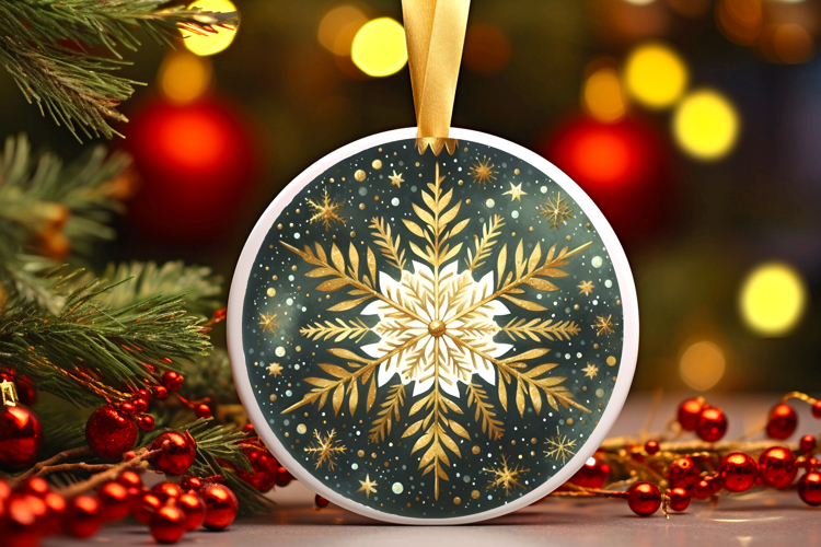 Round Christmass Ornament PNG