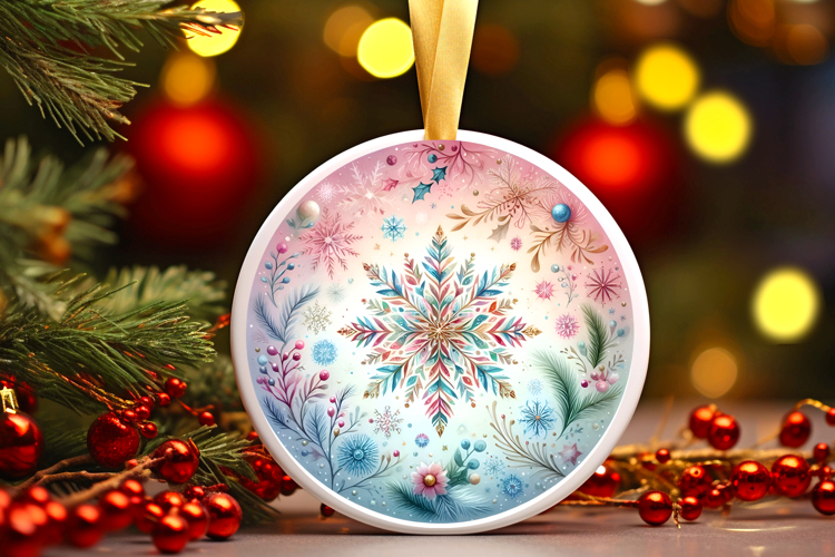 Round Christmass Ornament PNG