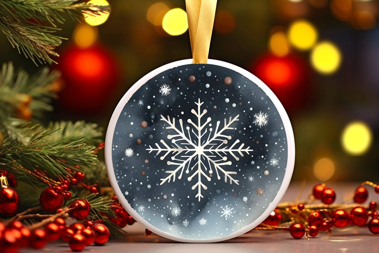 Round Christmass Ornament PNG