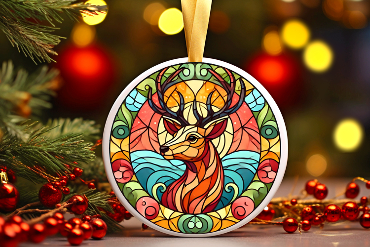 Round Christmass Ornament PNG