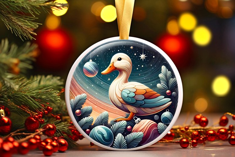 Round Christmas Ornament Sublimation|Clipart