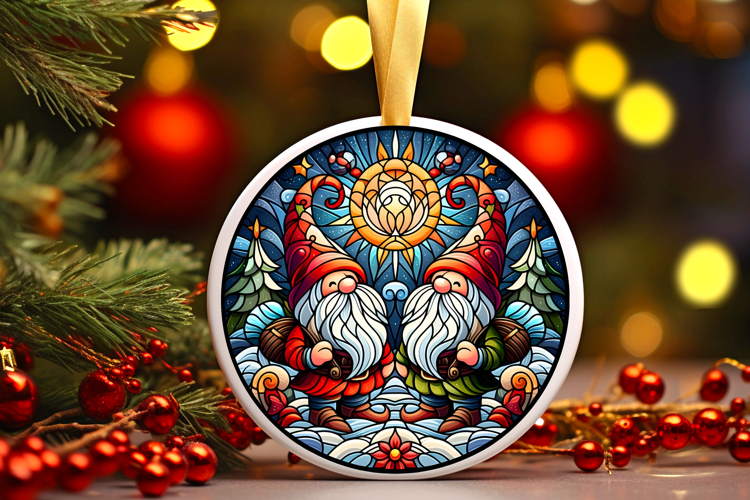 Round Christmass Ornament PNG