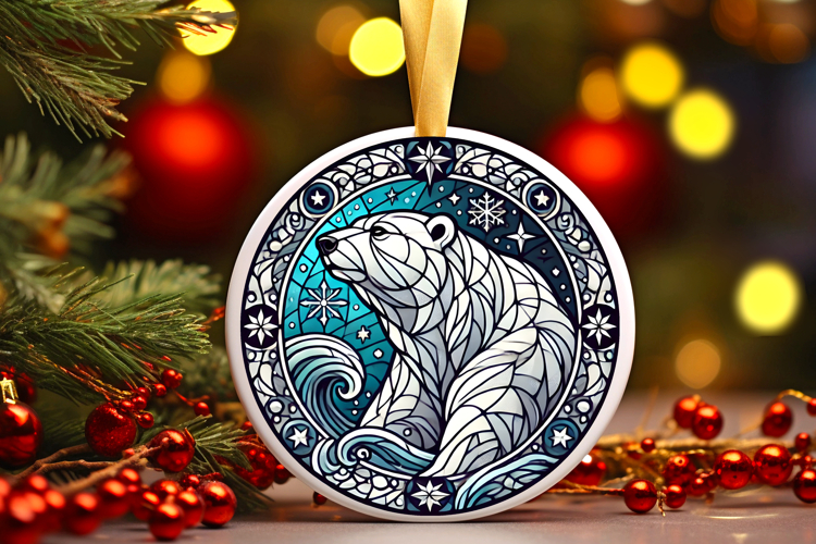 Round Christmass Ornament PNG