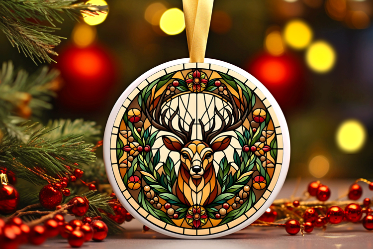 Round Christmass Ornament PNG