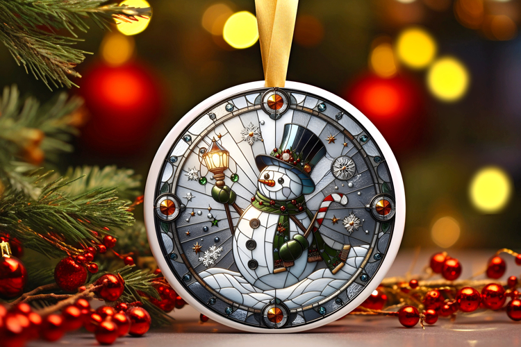 Round Christmass Ornament PNG