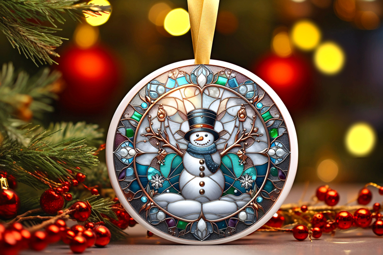 Round Christmass Ornament PNG